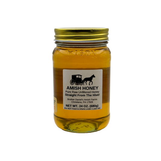 Raw Unfiltered Amish Honey 24oz