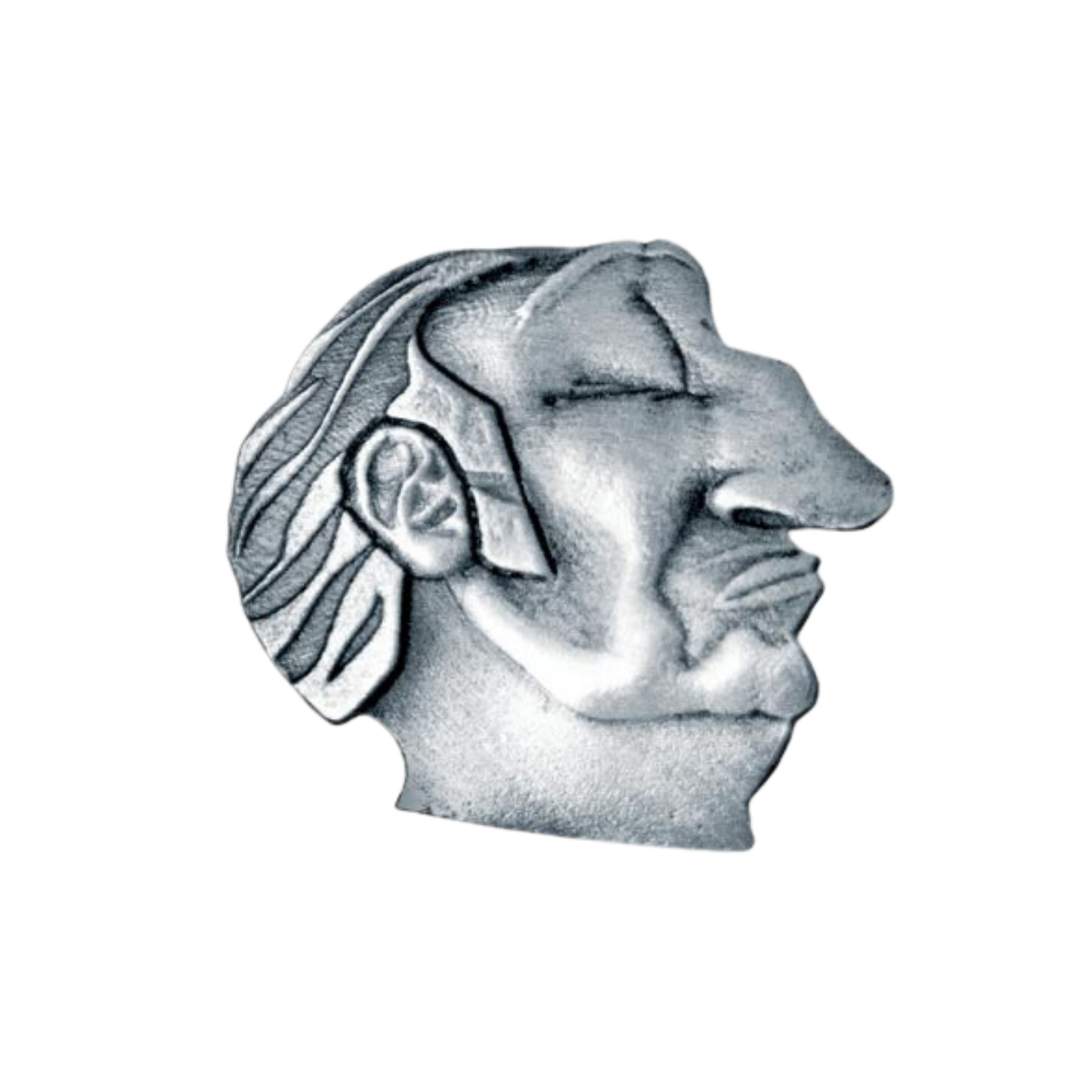 Pepe Saya Silver Plated Sculpture Pin