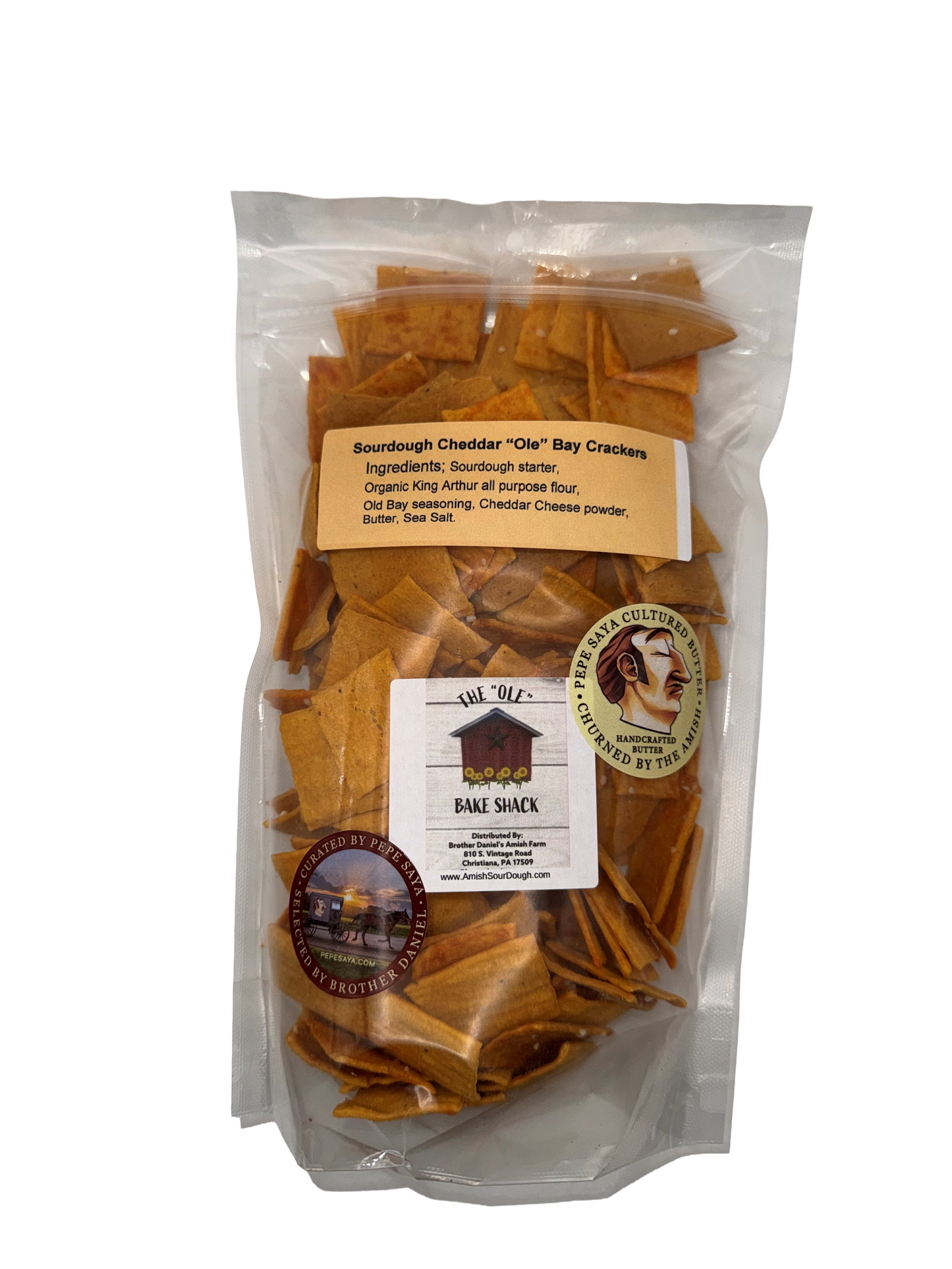 Sourdough Cheddar "Ole" Bay Crackers 6oz
