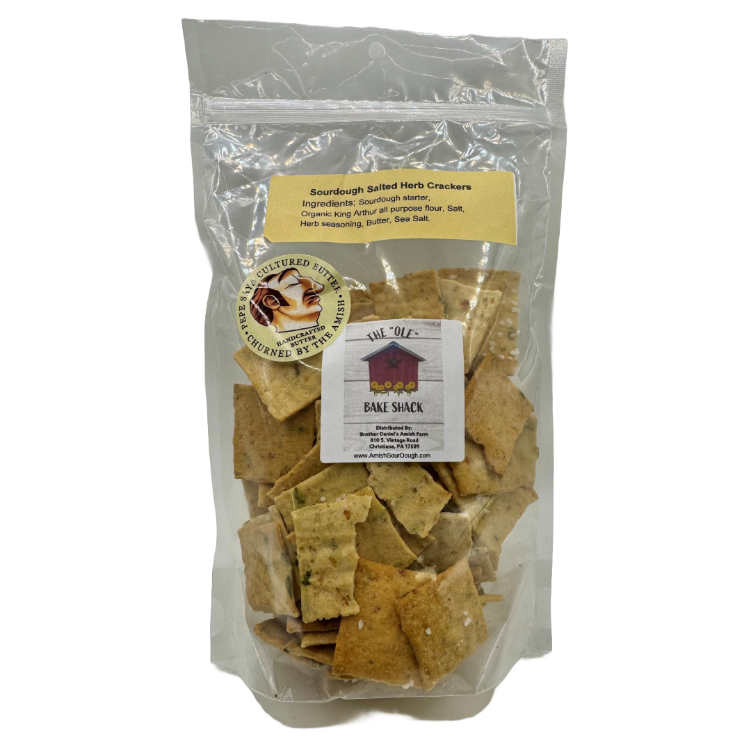 Sourdough Salted Herb Crackers 6oz