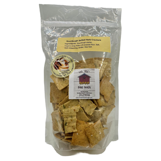 Sourdough Salted Herb Crackers 6oz